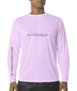 Invincible Boats Long Sleeve Dry Fit-Pink