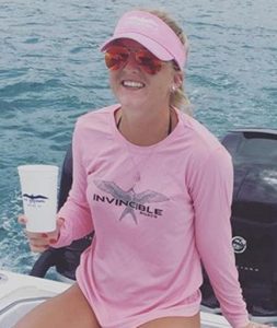 Invincible Boats Pink Microfiber Long Sleeve Shirt