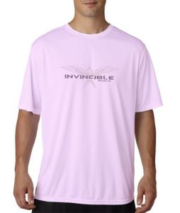 Invincible Boats Short Sleeve Dry Fit-Pink-Front