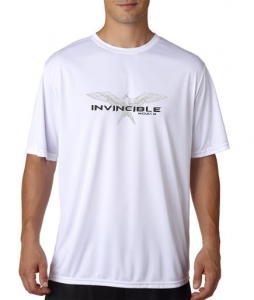 Invincible Boats White Short Sleeve Dry Fit-Front