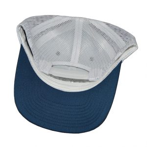 Invincible Boats Snapback Hat Blue White-Back