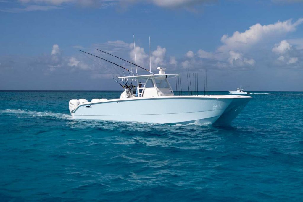 40' Catamaran Boat For Sale | Invincible Boats - Made in 