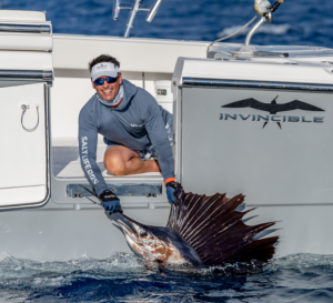 Peter Miller fishing - recently caught Sailfish.